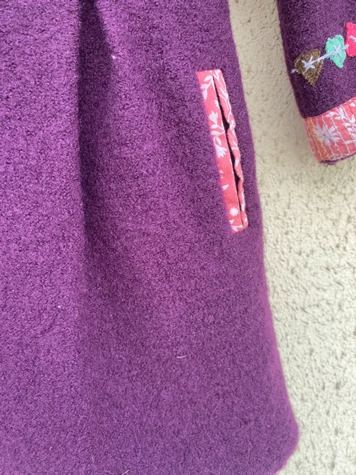 Beau manteau veste parka en pur laine DPAM 23 mois 2 ans - photo numéro 5