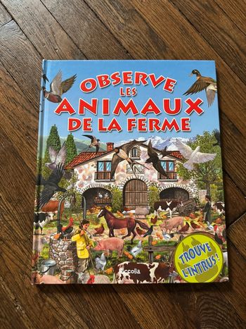 Livre observe les animaux de la ferme