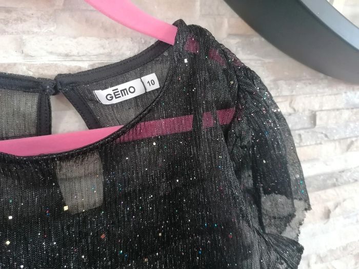 Robe paillettes porté 1seule fois gemo 10ans #10ans_krocaro - photo numéro 4
