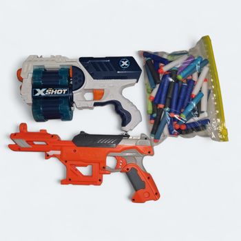 Kit de Pistolets X-Shot / Fléchettes Mousse