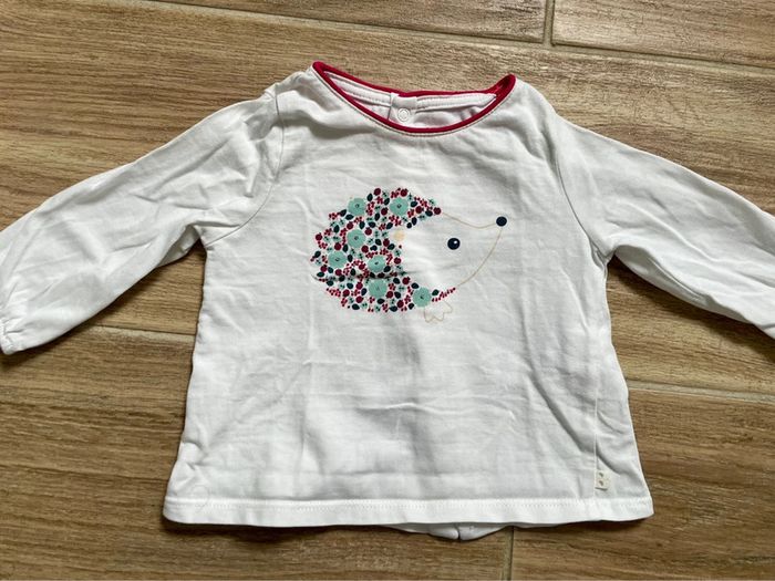 Ensemble tee-shirts et jeans bébé fille - 6 mois - photo numéro 3