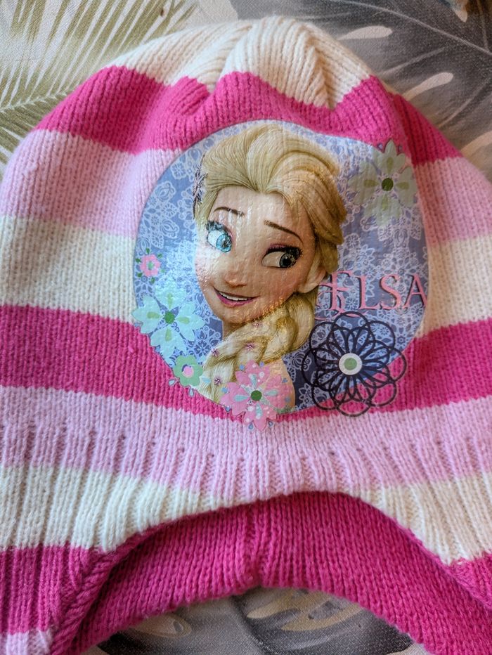 Bonnet rose Reine des neiges 4/6ans - photo numéro 2
