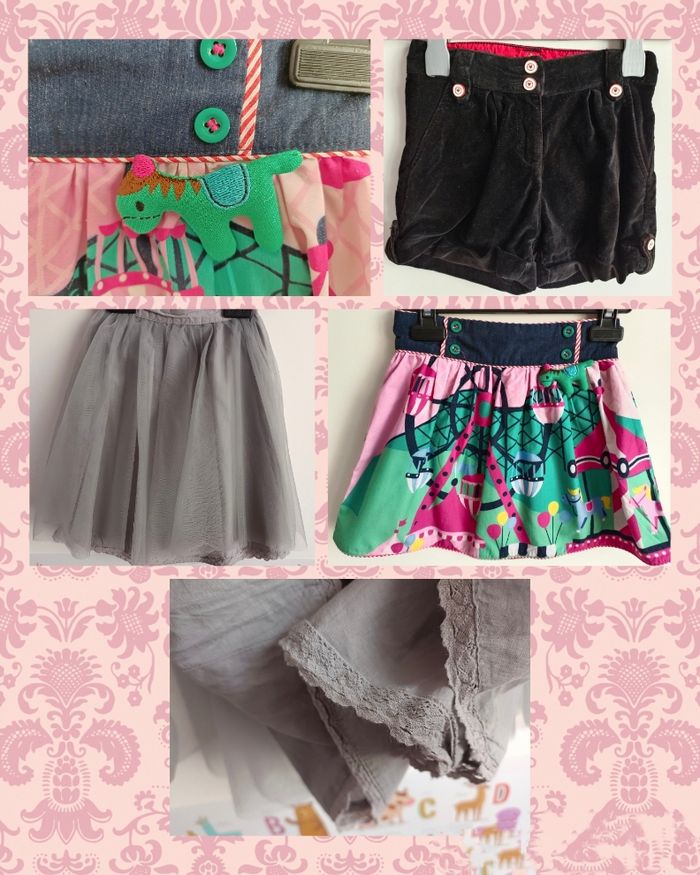Lot de jupes et short en 5 ans