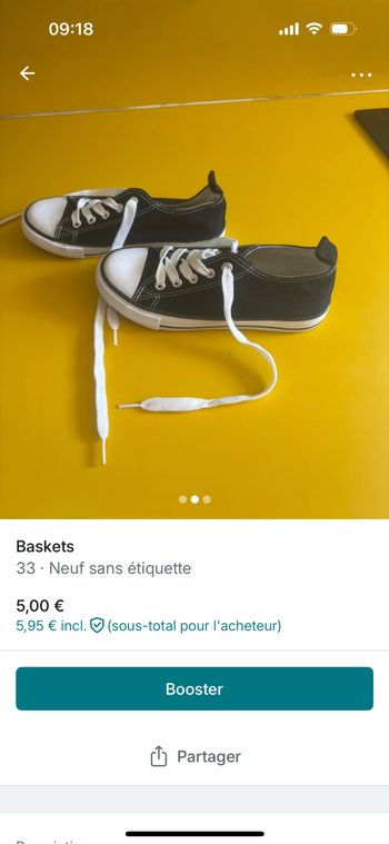 Basket pointure 33