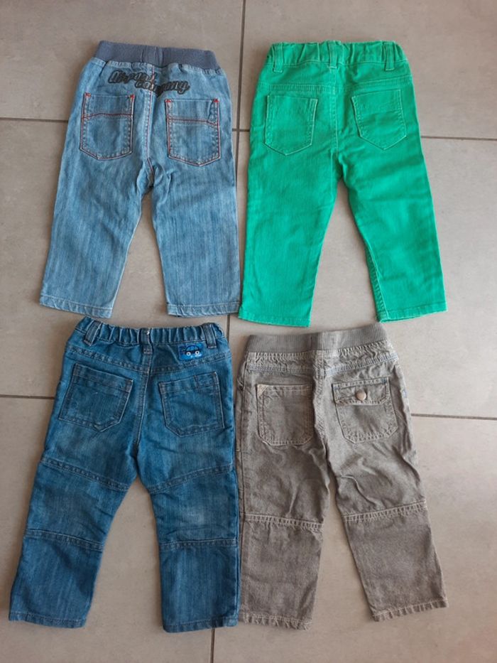 Lot de pantalons garçon 18 mois - photo numéro 2