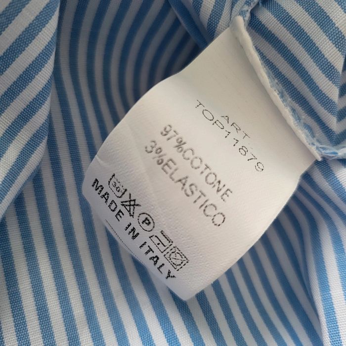 Chemise rayée à col et manches en dentelle neuve avec étiquette TU (44/50) Pépouz' by Loicïa Curve - photo numéro 18