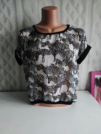 Blouse taille M bershka zèbre
