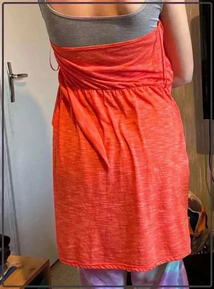 Magnifique  robe  corail  taille xl/42 - photo numéro 2