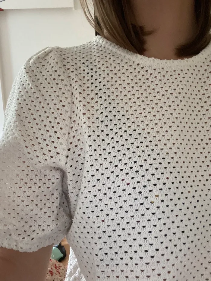 Haut blanc Kiabi - photo numéro 2