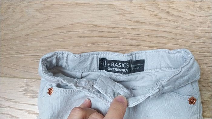 Pantalon blanc cassé orchestra 6 mois - photo numéro 3