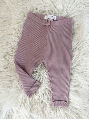 Fille 👧🏻 Legging en maille lila zara 12/18 m