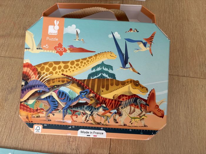 Puzzle dinosaures Janod 100 pièces - photo numéro 2