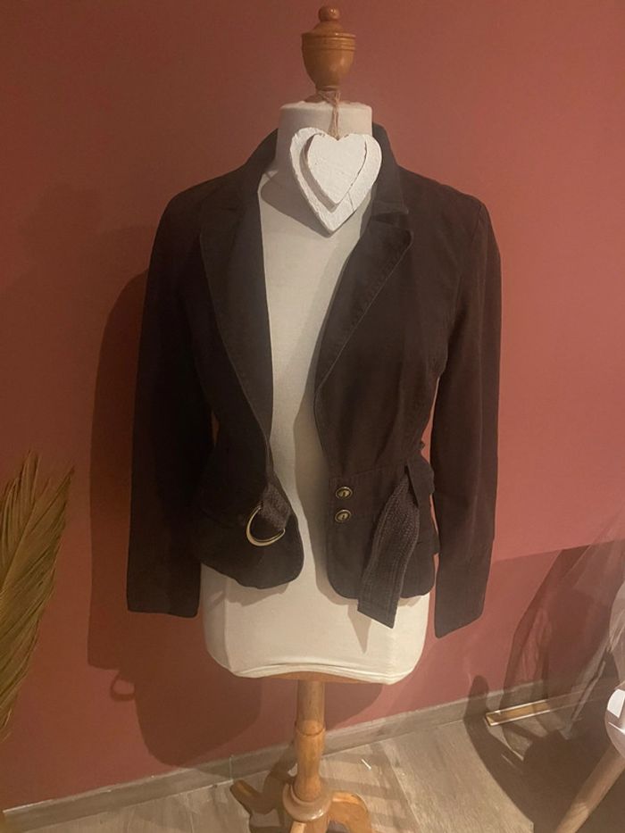 Veste courte marron T36 - photo numéro 4