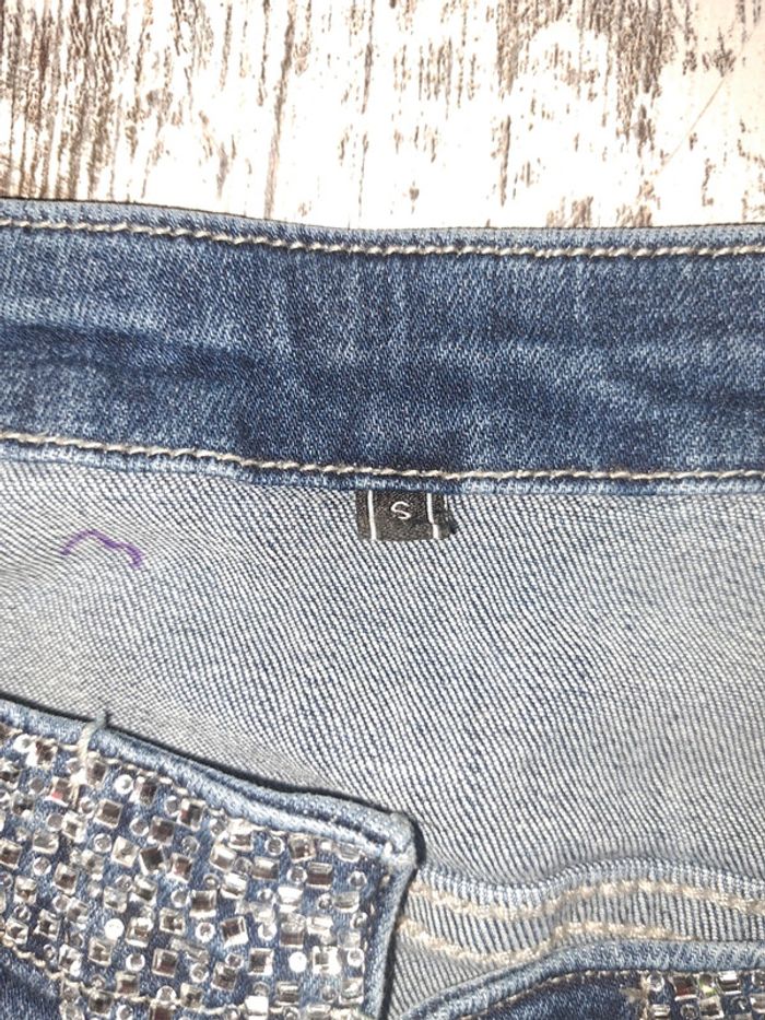 Veste strass en jeans - photo numéro 4