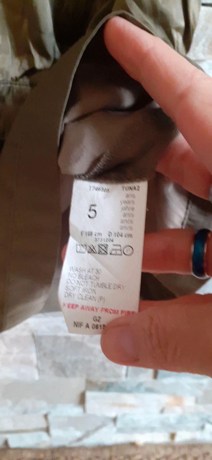 Robe satinée marron 5 ans 3 pommes - photo numéro 7