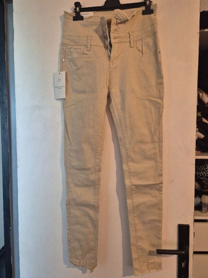 Jeans taille haute slim
