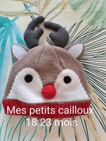 Bonnet renne 18 23 mois