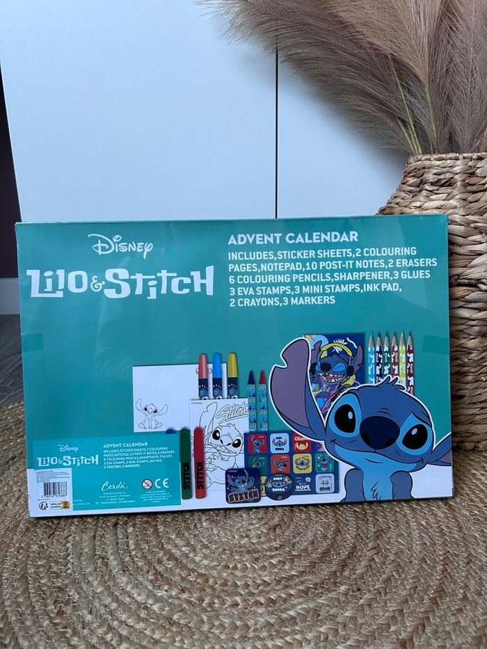 🎉 Calendrier de l’Avent Stitch + Papeterie Surprise – Neuf sous blister - photo numéro 3