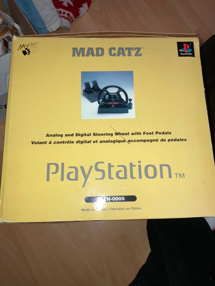 Volant Pédalier Mad Catz PS1 SLEH-0005 PlayStation - photo numéro 7