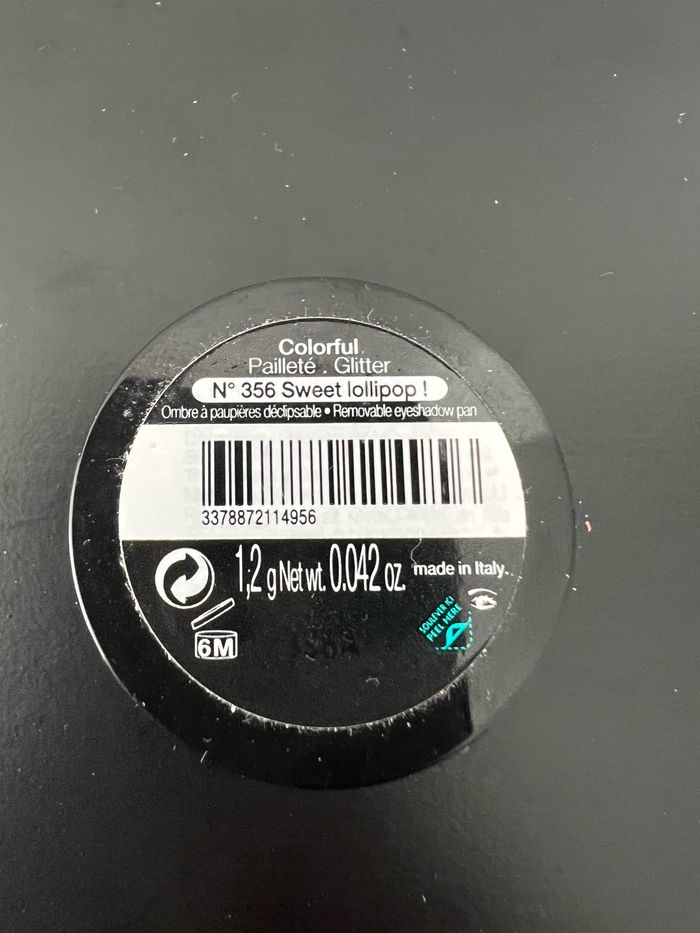 Fard à paupières pailleté Sephora n•356 Sweet Lolipop - photo numéro 3