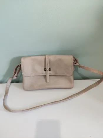 Sac à bandoulière beige