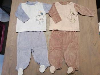 Lot 2 pyjamas (2 pièces) - 6 mois