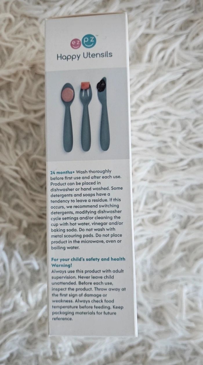 Ensemble de couverts EZPZ vert sauge Neufs - photo numéro 2