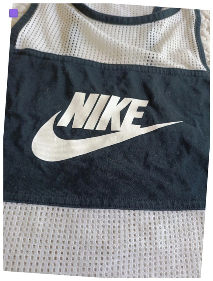 Débardeur Nike sport noir et blanc mesh vintage - photo numéro 4