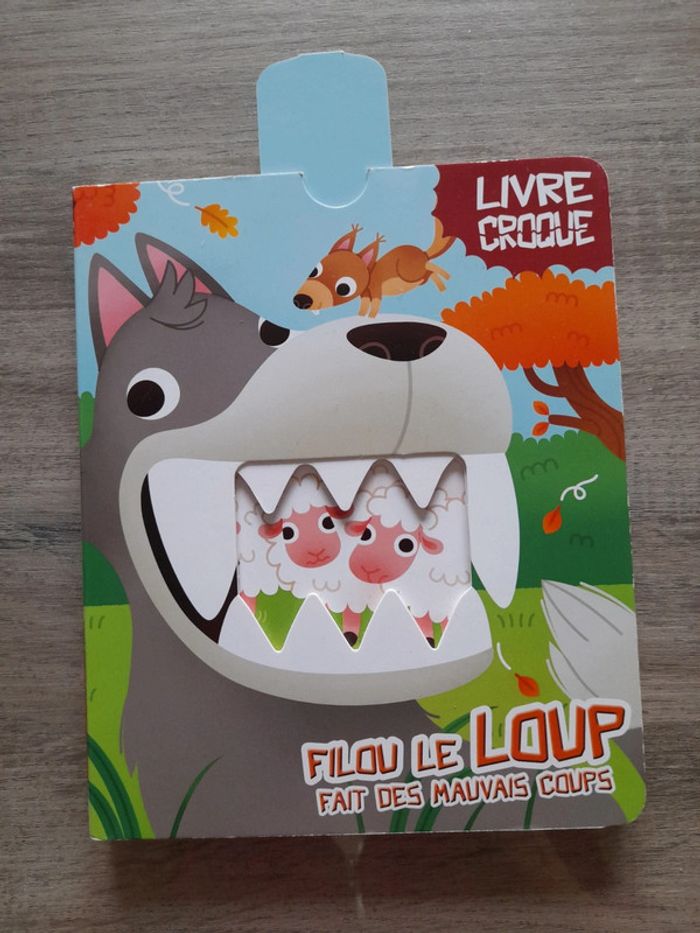 Livre croque "filou le loup" - photo numéro 2