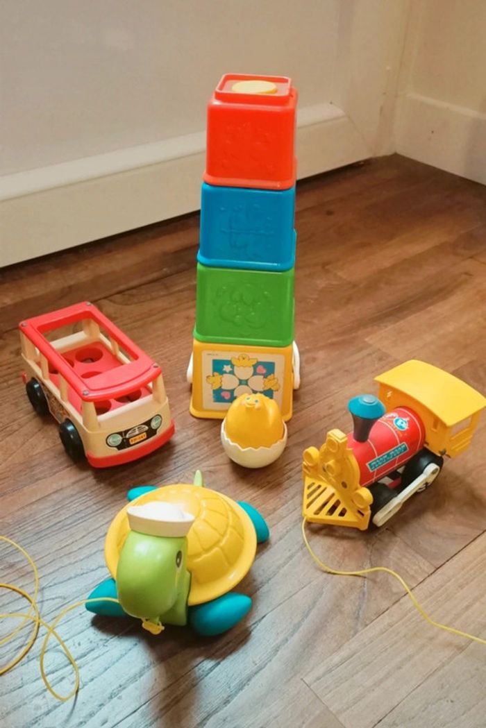 Lot jouets Fisher Price vintage