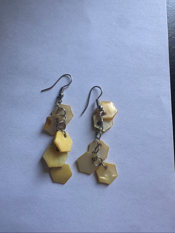 Boucles d’oreilles jaunes