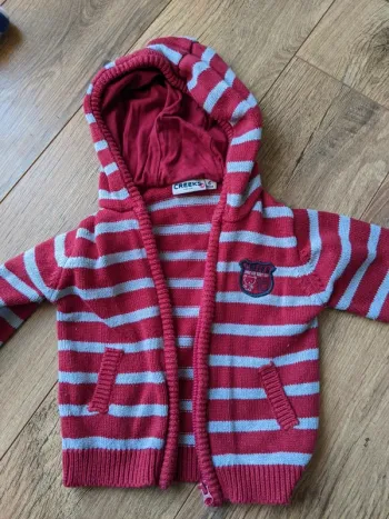Gilet rayé bébé