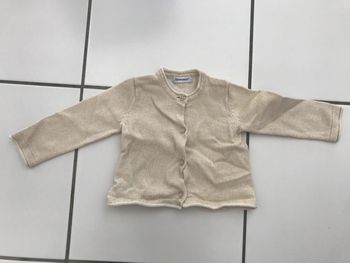 Veste dorée "3pommes" en très bon état - 6 mois