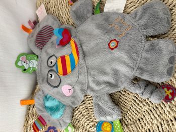 doudou label label elephant gris Étiquettes Souris Singe