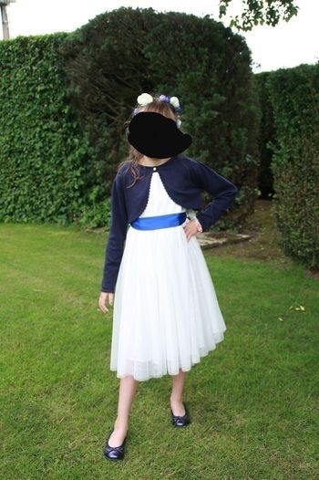 Robe de cérémonie  ou demoiselle  d honneur  et boléro taille  14 ans
