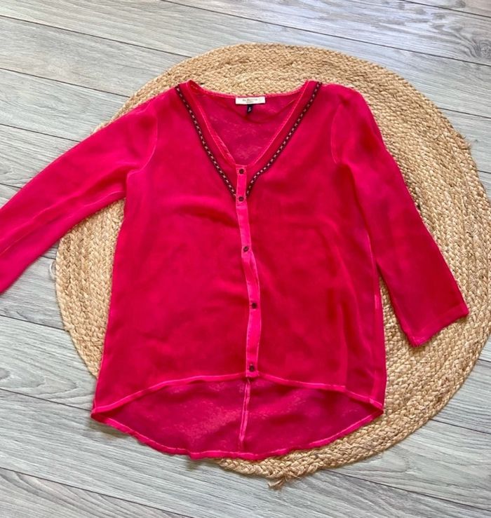 Blouse chemise chemisier transparent Bershka Taille L