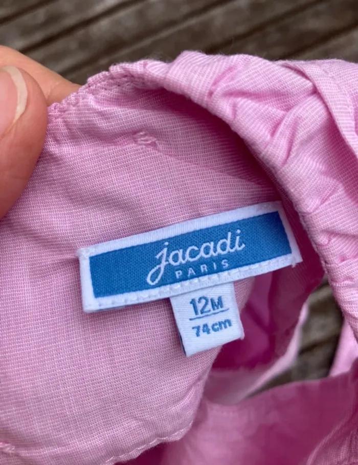 Ensemble robe + bloomer Jacadi – 12 mois - photo numéro 4