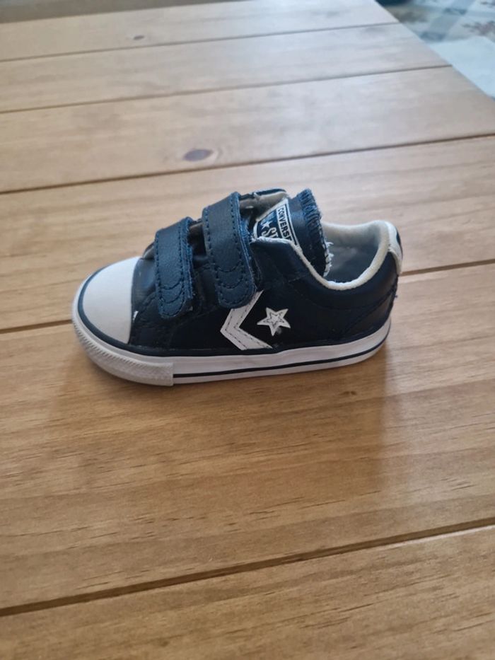 Basket converse T21 cuire bleu - photo numéro 6