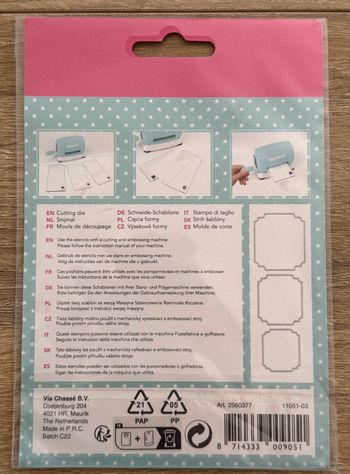 Lot de 18 matrices de découpe cutting dies pour scrapbooking