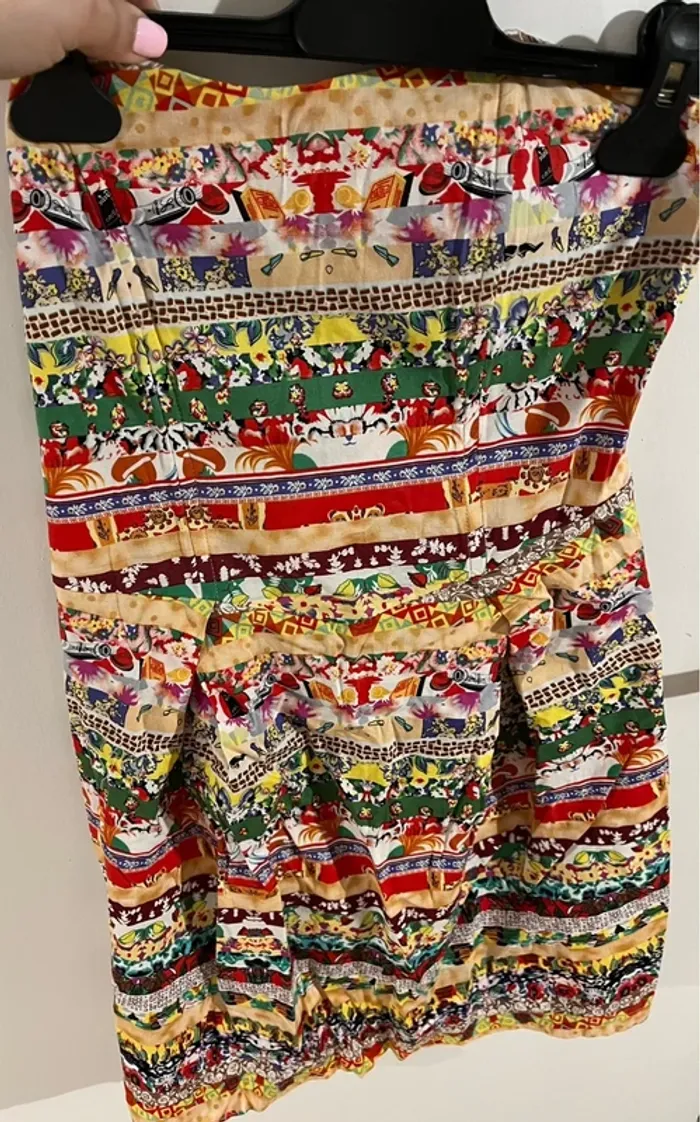 Robe bustier multicolore sexy