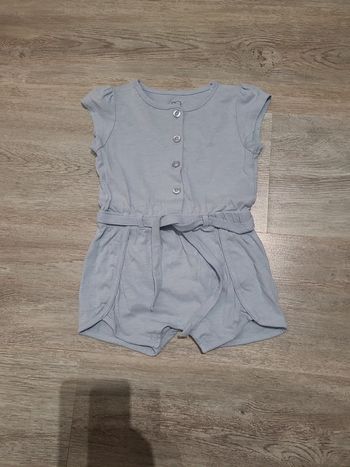 Combinaison short bleu ciel