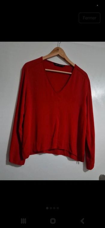 Chemise zara rouge