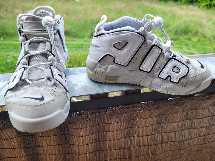 basket nike air t 37,5 gris/blanc (20e) - photo numéro 2