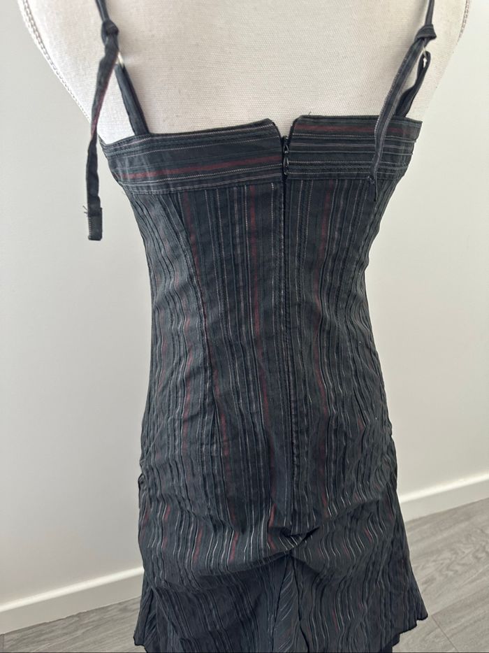Robe longue à rayures cyberpunk Y2K Kiabi T36/38 S/M - photo numéro 6