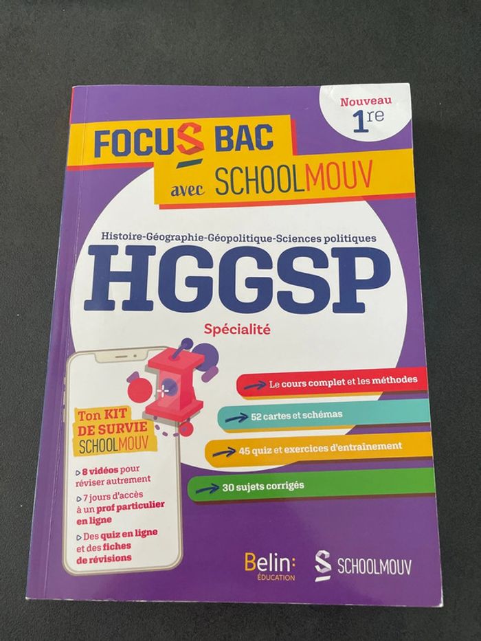 Schoolmouv hggsp spécialité histoire géo bac lycée première