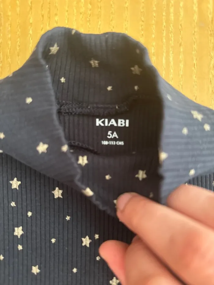 T-shirt côtelé Kiabi 5 ans - photo numéro 3
