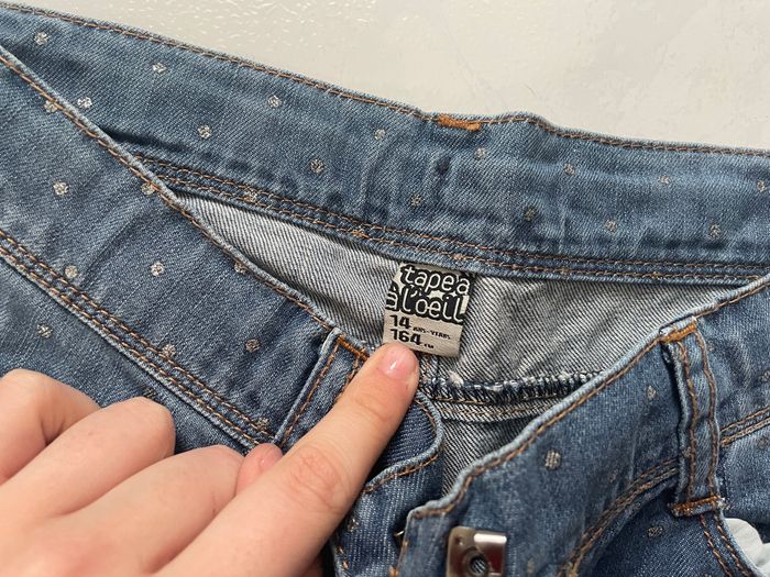 Short en jean à pois - photo numéro 3