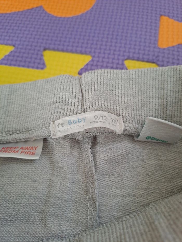 Ensemble pantalon pull Mickey gris clair, Disney baby, taille 9/12 mois (78 cm) - photo numéro 9