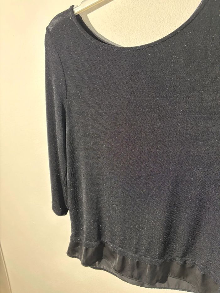 Pull Noir Promod avec Dos Ouvert taille M - photo numéro 2