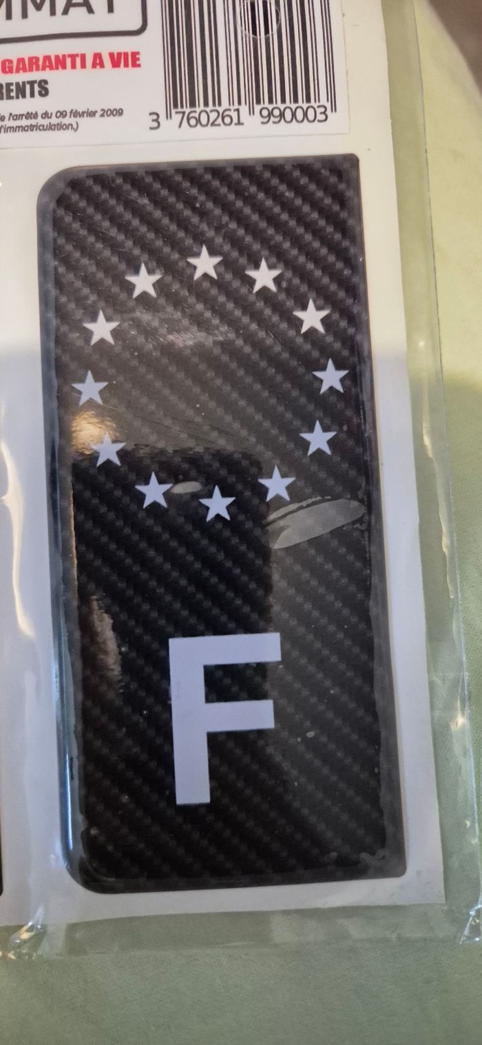 Autocollant plaque d'immatriculation - photo numéro 2